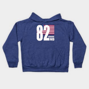 82nd Airborne Paratrooper US Flag Kids Hoodie